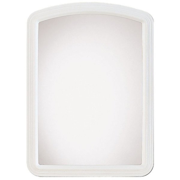 Stanley Erias 22 in. H X 16 in. W White Plastic Wall Mirror 20-0410